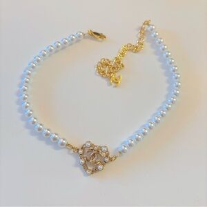 Repurposed Pearl Chanel Necklace